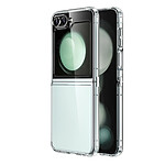 Evetane Coque Samsung Galaxy Z Flip 5 Anti-Chocs avec Bords Renforcés en silicone transparente Motif