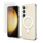 Evetane Coque Samsung Galaxy S23 +Compatible Magsafe + 2 Vitres Protection Ecran