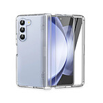 Evetane Coque Samsung Galaxy Z Fold 5 Anti-Chocs avec Bords Renforcés en silicone transparente Motif