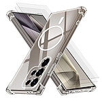 Evetane Coque Samsung Galaxy S24 Ultra Compatible Magsafe + 2 Vitres Protection Ecran