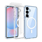 Evetane Coque Samsung Galaxy S25 Compatible Magsafe + 2 Vitres Protection Ecran