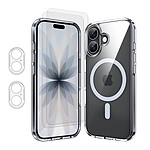 Evetane Coque iPhone 17 Antichoc compatible Magsafe + 2 Protections écran et 2 protections Objectif Caméra