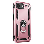 Avizar Coque pour iPhone 17e Antichoc avec Anneau Magnétique Rotatif Rose champagne