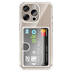 Avizar Coque pour iPhone 16 Pro avec Porte-cartes Intégré et Coins Renforcés Transparent Avizar Coque pour iPhone 16 Pro avec Porte-cartes Intégré et Coins Renforcés Transparent