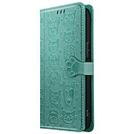 Avizar Étui Portefeuille pour iPhone 17e Motifs Chat et Chien avec Fonction Support Vert Avizar Étui Portefeuille pour iPhone 17e Motifs Chat et Chien avec Fonction Support Vert