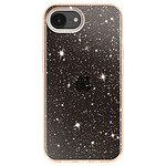 Avizar Coque pour iPhone 17e Conception Bi-Matière et Finition Pailletée Dorée