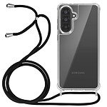 Avizar Coque pour Galaxy A37 en Silicone avec Cordon en Nylon Tressé 70cm Transparent