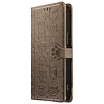 Avizar Étui Portefeuille pour iPhone 17e Motifs Chat et Chien avec Fonction Support Gris Avizar Étui Portefeuille pour iPhone 17e Motifs Chat et Chien avec Fonction Support Gris