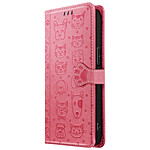 Avizar Étui Portefeuille pour iPhone 17e Motifs Chat et Chien avec Fonction Support Rose Avizar Étui Portefeuille pour iPhone 17e Motifs Chat et Chien avec Fonction Support Rose