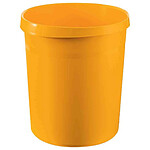 HAN Corbeille à papier GRIP 18 litres Ronde Diam 31 cm H35 cm Jaune HAN Corbeille à papier GRIP 18 litres Ronde Diam 31 cm H35 cm Jaune