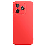 Avizar Coque pour Honor X5c Plus en Silicone Souple avec Renfort Bloc Caméra Rouge