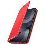 Avizar Étui Folio pour Redmi Note 15 5G / 4G avec Porte-cartes et Fonction Support Rouge