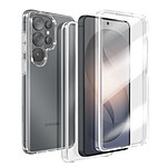 Avizar Coque Intégrale pour Galaxy S26 Ultra Protection 360° en Silicone Transparent