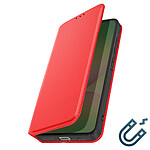 Avizar Étui à Clapet pour Galaxy A37 avec Porte-cartes et Fonction Support Rouge