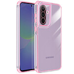 Avizar Coque pour Galaxy A37 Renforcée Conception Bi-Matière Texturé Antidérapants Rose