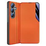 Avizar Étui Clapet pour Galaxy S26 Conception Bi-Matière avec Fonction Support Orange Avizar Étui Clapet pour Galaxy S26 Conception Bi-Matière avec Fonction Support Orange