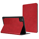 Avizar Étui Folio pour Xiaomi Pad 8 / Pad 8 Pro Effet Cuir avec Support Intégré Rouge