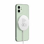 Mayaxess Chargeur Magsafe pour iPhone 12 Magnétique 15W Blanc