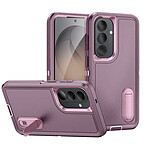 Avizar Coque Renforcée pour Galaxy S26 Plus Tri-matière avec Béquille Intégrée Rose