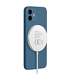 Mayaxess Chargeur Magsafe Magnétique pour iPhone 13 Mini 15W Blanc