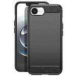 Avizar Coque pour iPhone 17e en Silicone Effet Carbone Texture Brossée