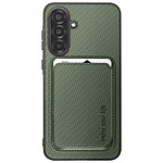 Avizar Coque pour Galaxy A37 avec Porte-cartes Magnétique Détachable Vert sauge