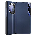 Avizar Étui Clapet pour Honor Magic 8 Lite Conception Bi-Matière avec Fonction Support Bleu nuit