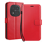 Mayaxess Étui Portefeuille pour Redmi Note 15 Pro Plus 5G avec Dragonne et Fonction Stand Rouge