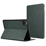 Avizar Étui Folio pour Xiaomi Pad 8 / Pad 8 Pro Effet Cuir avec Support Intégré Vert foncé