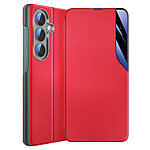 Avizar Étui Clapet pour Galaxy S26 Conception Bi-Matière avec Fonction Support Rouge