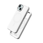 Rhinoshield Coque pour iPhone 15 Plus MagSafe Souple Antichoc Série SolidX Blanc