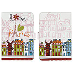 akashi Housse Folio Protection Tablette 7 à 8 pouces - Etui Akashi Paris dessiné