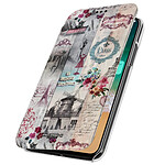 akashi Housse iPhone X / XS Etui Coque Portefeuille Salon de Paris Akashi Multicolore