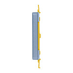 Samsung Bouton Volume de Remplacement pour Galaxy A15 5G Service Pack Bleu