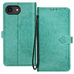 Avizar Étui Portefeuille pour iPhone 17e Série Mandala avec Support Vidéo et Dragonne Vert Avizar Étui Portefeuille pour iPhone 17e Série Mandala avec Support Vidéo et Dragonne Vert
