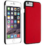 akashi Coque iPhone 8+, 7+, 6+, 6S+ Protection Rigide Cuir Véritable Akashi Rouge