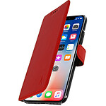 akashi Etui iPhone X / XS Housse Coque Cuir Akashi Rouge - Fonction Support akashi Etui iPhone X / XS Housse Coque Cuir Akashi Rouge - Fonction Support