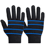 akashi Gants pour Écran Tactile Unisexe Fluidité tactile conservée Akashi Noir et bleu