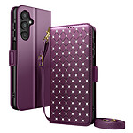 Avizar Étui pour Galaxy A16 / A26 / A17 Anti-RFID avec Bandoulière et Dragonne Violet Avizar Étui pour Galaxy A16 / A26 / A17 Anti-RFID avec Bandoulière et Dragonne Violet