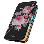 akashi Housse iPhone X / XS Etui Portefeuille Fleur de Lotus Akashi Coque Transparente