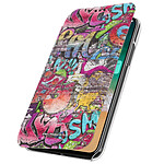 akashi Housse iPhone X / XS Etui Portefeuille Graffiti Clapet Folio Akashi Multicolore