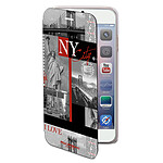 akashi Etui Portefeuille Akashi New York iPhone 7 et iPhone 8 - Porte carte intégré