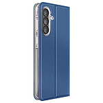 Avizar Étui pour Galaxy A57 Texturé Strié avec Fonction Support et Porte-cartes Bleu