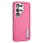 Avizar Coque pour Galaxy S26 Ultra Trimatière Renforcée avec Béquille Intégrée Rose