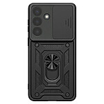 Avizar Coque pour Galaxy S26 Plus avec Bague Support et Cache Caméra Coulissant Noir
