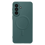 Avizar Coque pour Galaxy A57 avec Anneau Magnétique Intégré et Contour Caméra Surélevé Vert foncé