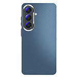Avizar Coque pour Galaxy S26 Effet Aramide Compatible Qi2 / MagSafe / PixelSnap Bleu