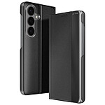 Avizar Étui Clapet pour Galaxy S26 Conception Bi-matière Ultra Fin avec Support Vidéo Noir