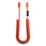 Native Union Câble USB-C vers USB-C 60W Spiralé 2.4m Série POP Charge Rapide Rouge