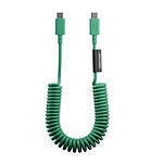Native Union Câble USB-C vers USB-C 60W Spiralé 1.2m Série POP Charge Rapide Vert